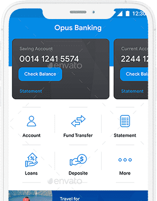 Opus Banking - Online Banking App, Digital Bank App, Wallet App, Net Banking App, Opus Banking at all solutions project works